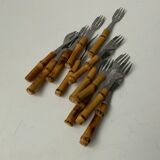 Vintage bamboo forks