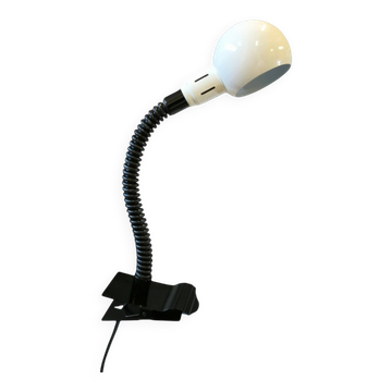 Ivory clip lamp from the space age 1970 Italy