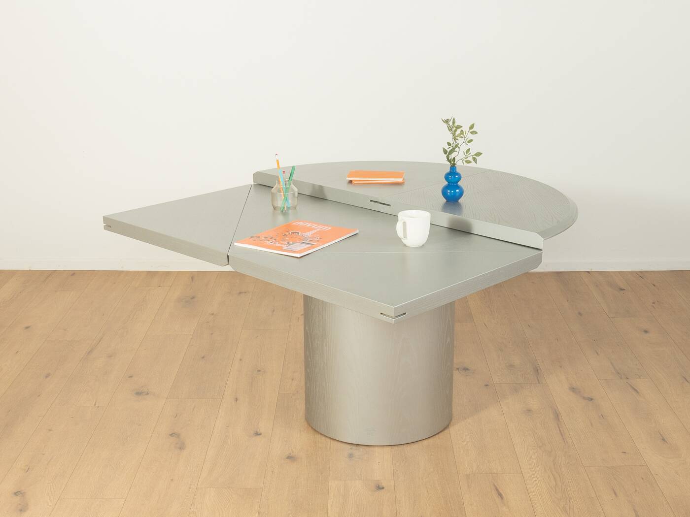 Table à manger Quadrondo, Erwin Nagel, Rosenthal, Argent
