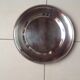 Old silver metal dish, beaded finish