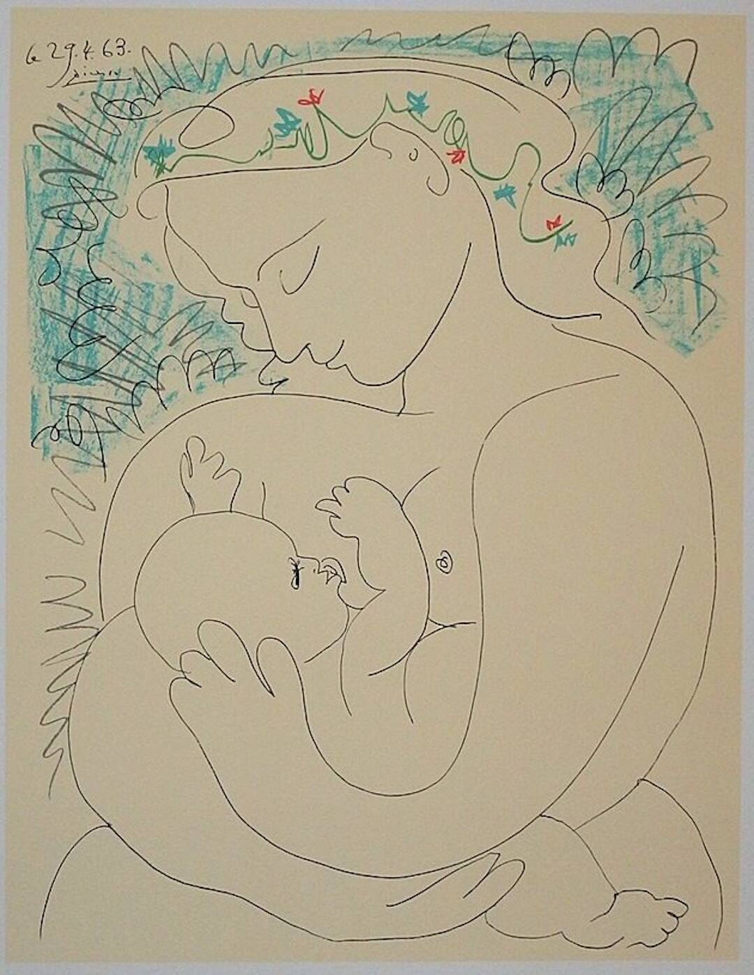 Pablo Picasso: Maternity - Signed Lithograph