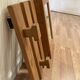 Arrangement / suspended mirror scandinavian design 1960.