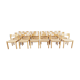 Danish Oak Chairs by Niels Otto Møller for Møller Mobelfabrik, Set of 18