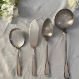 Silver-plated metal cutlery set