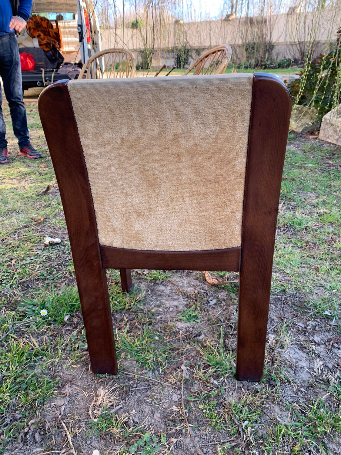 Series of 6 70s Scandinavian style chairs