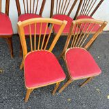 Set of 6 Baumann 153 bistro chairs