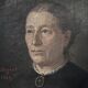 Portrait, oil on canvas of an old woman, by Louis Joseph Digout, 19th