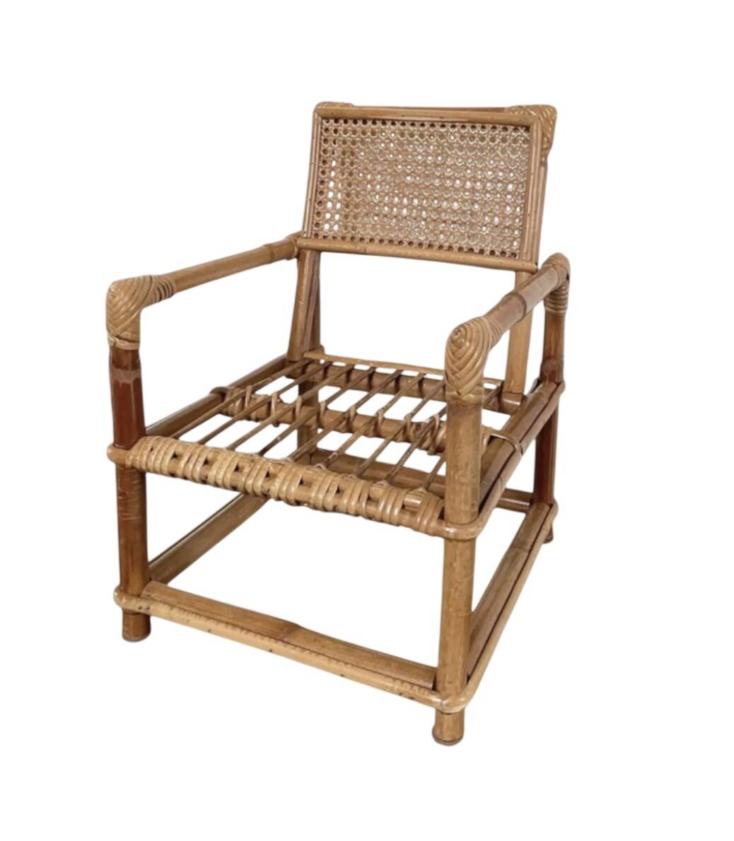 Child's rattan armchair
