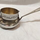 Tea strainer, art deco, silver metal.