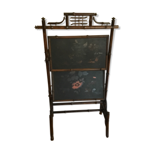 Écran de cheminée en bambou orientable