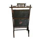 Écran de cheminée en bambou orientable décor asiatique