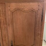 Small 19th century solid oak wardrobe