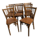 Set de 8 chaises bistrot baumann