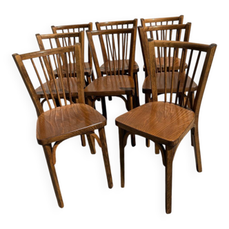 Set de 8 chaises bistrot baumann