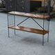 Shelf on legs with 5 teak veneer shelves from 1970.