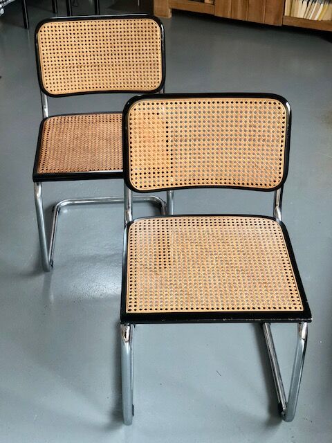 Pair of chairs Cesca B32 Marcel Breuer