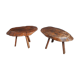 Brutalist tripod coffee tables, vintage furniture