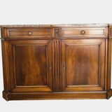 Directory style sideboard in mahogany and 19th century veneer