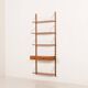 Scandinavian mid century teak wall unit with a console, 1960s
