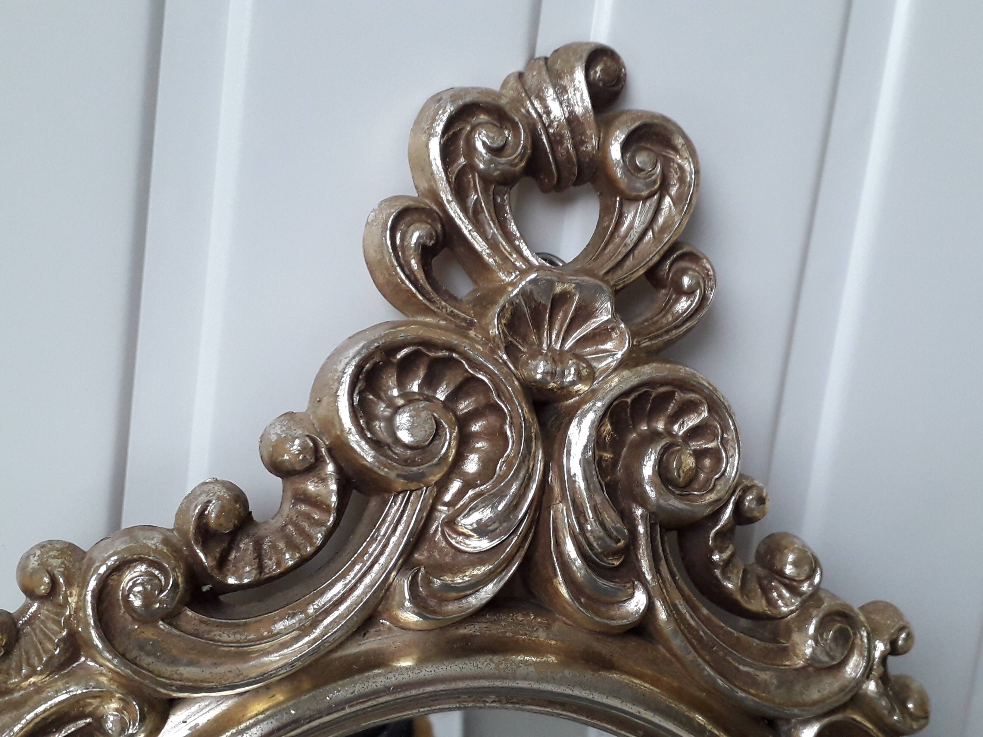 Vintage gold wall mirror
