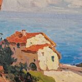 Elie Déchelle (1874-1937) - Oil on canvas - Landscape in Corsica - Signed