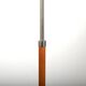Leather and Steel "Monolith" Floor Lamps by Jo Hammerborg