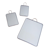 Lot de trois miroirs de barbier vintage