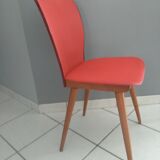 Suite of 4 chairs by Bistrot Baumann 800 by Swiss designer Max Bill 1950s