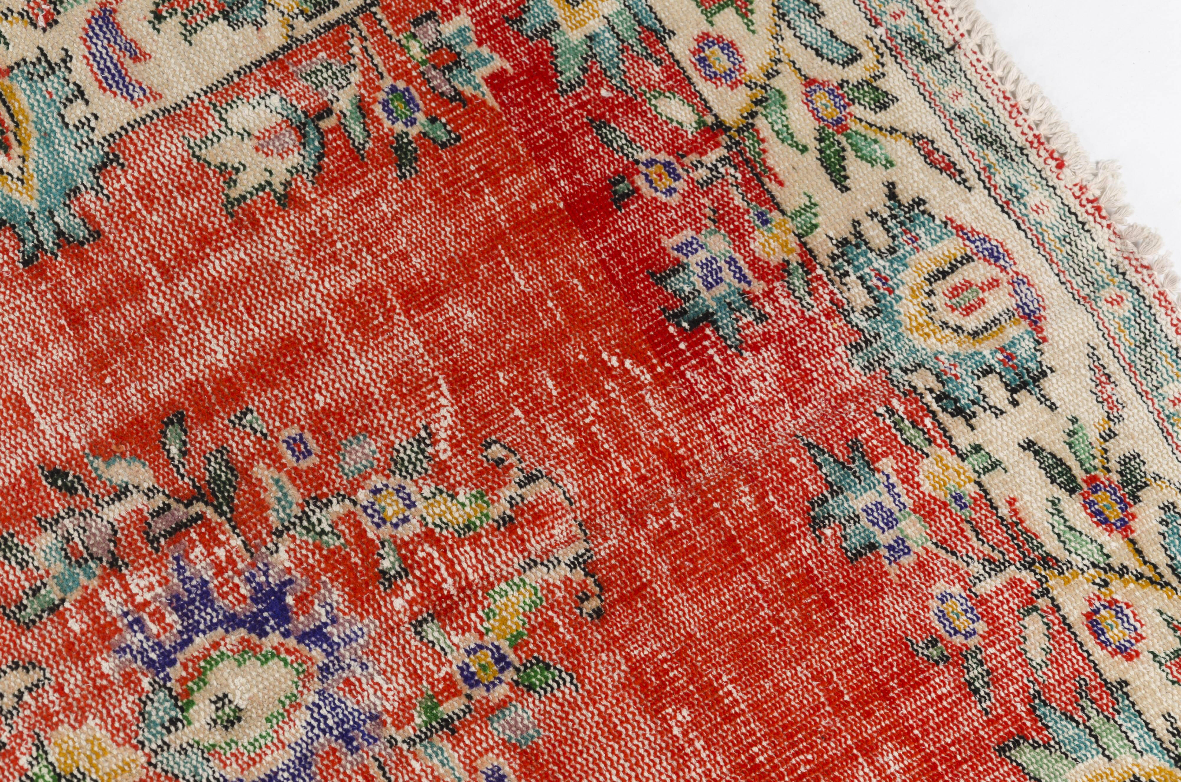 Oushak Turkish Anatolian Vintage Rug sku 2008