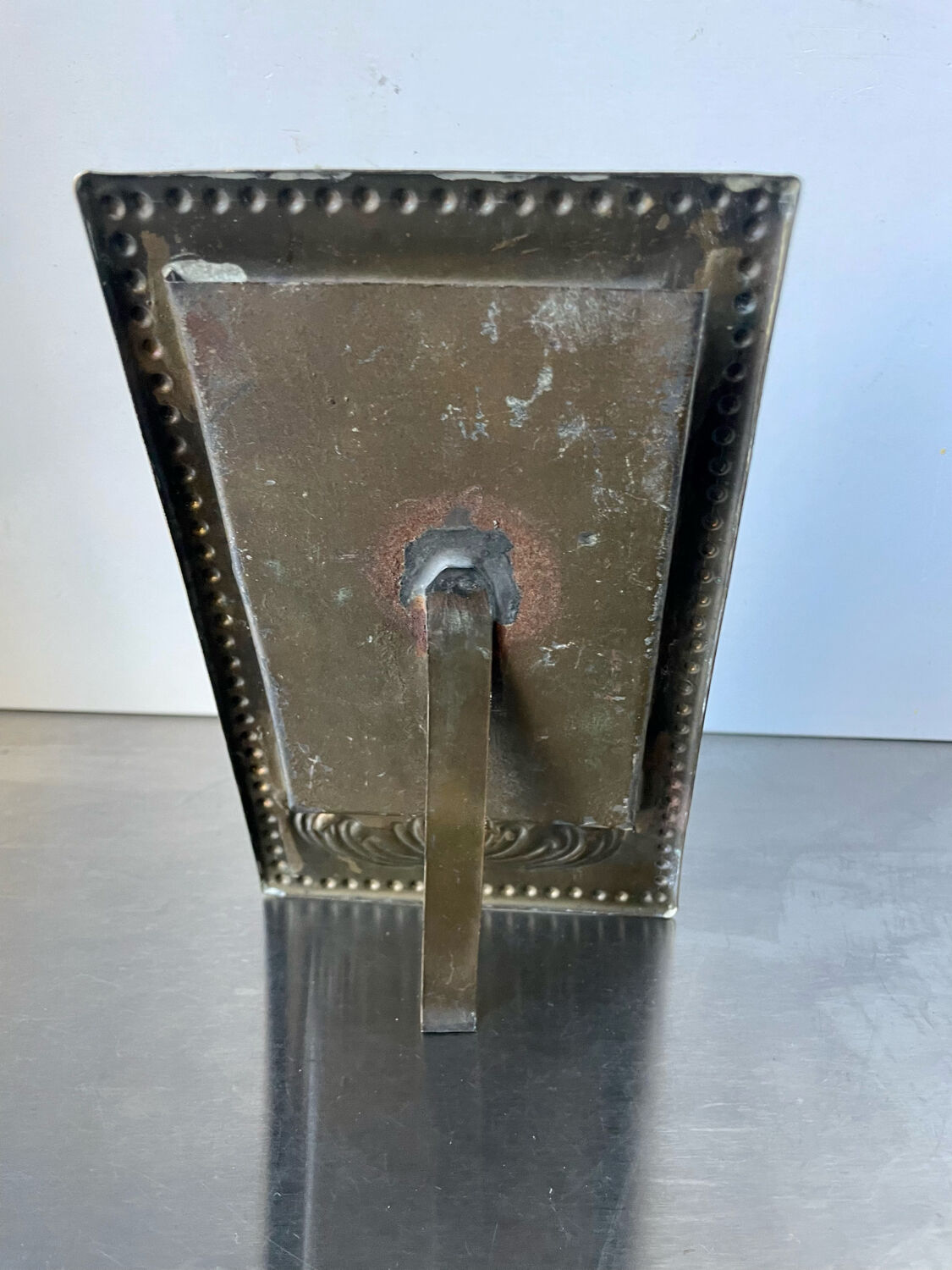 Brass art nouveau frame