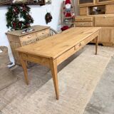 table de ferme Ancienne 2 tiroirs