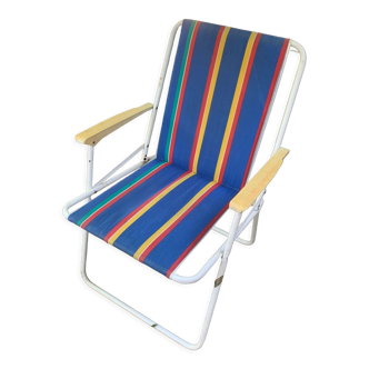 Chaise pliante camping vintage
