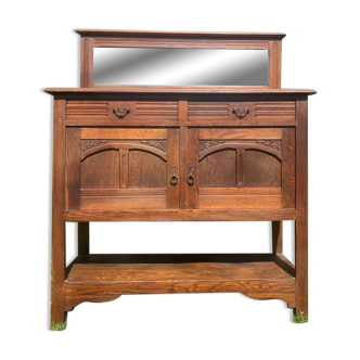 Art Nouveau oak sideboard