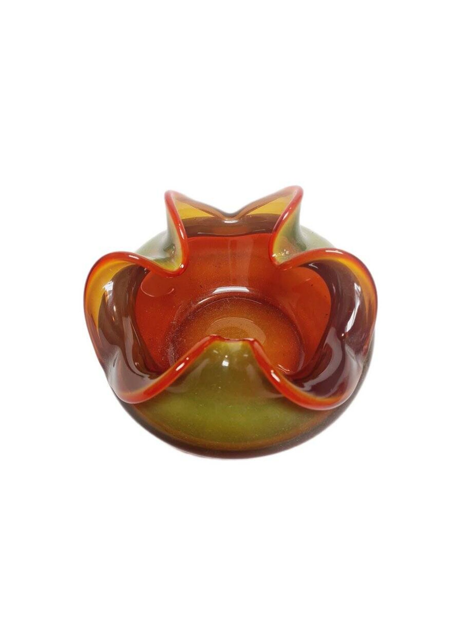 Container by Czesław Zuber for Sudety Glassworks, Poland, 1960s