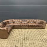 Prachtige De Sede Ds11, 7-delige set in bruin patchwork
