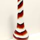 Large Red, Black and White Glass Vase attr. to Carlo Moretti