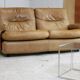 Leather sofa, Albany model, late 70's, Roset edition