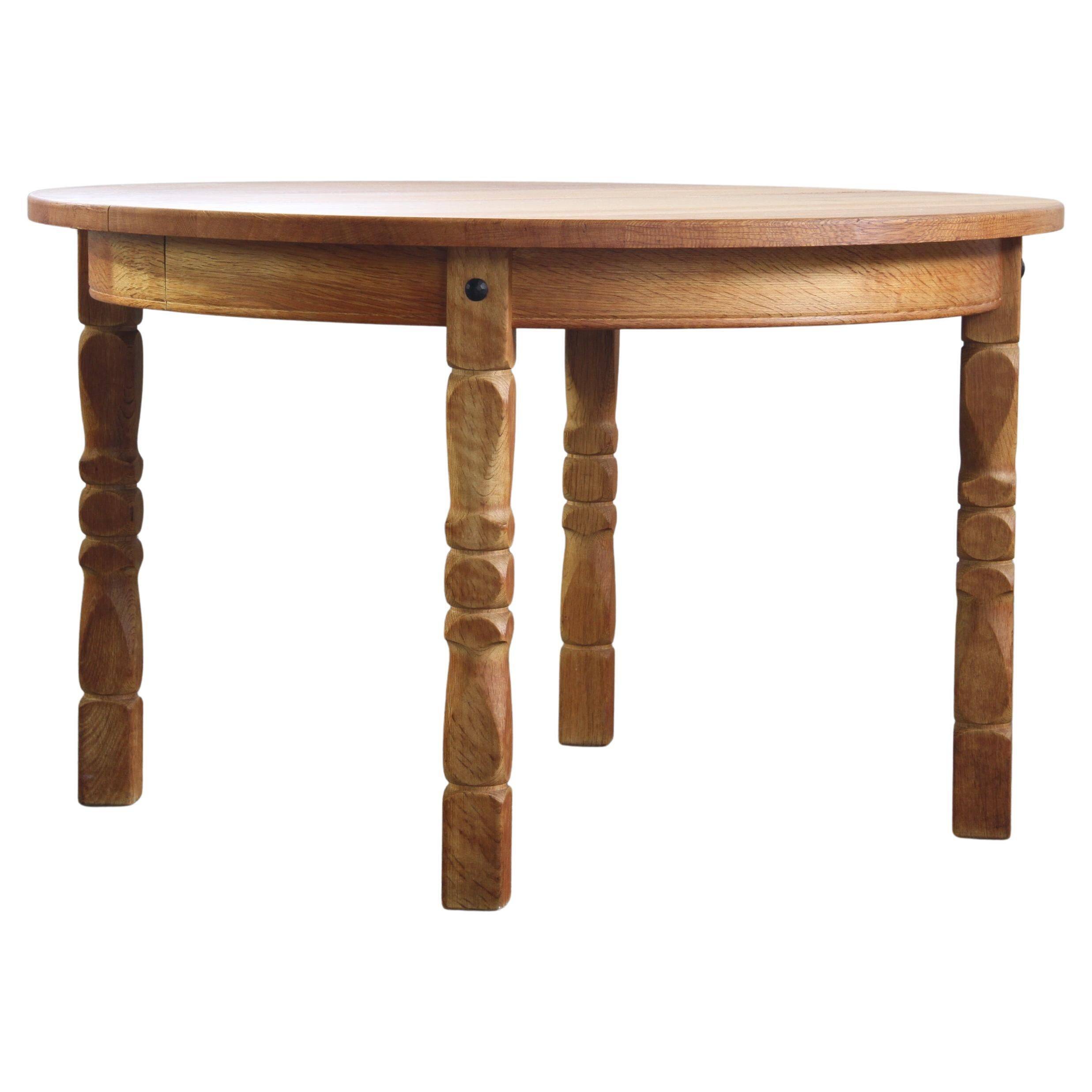 Danish Extendable Dining Table with Leaves in the Style of Henning Kjærnulf, 1960