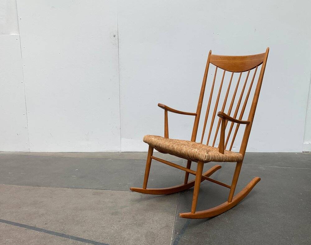 Mid-century Danish rocking chair