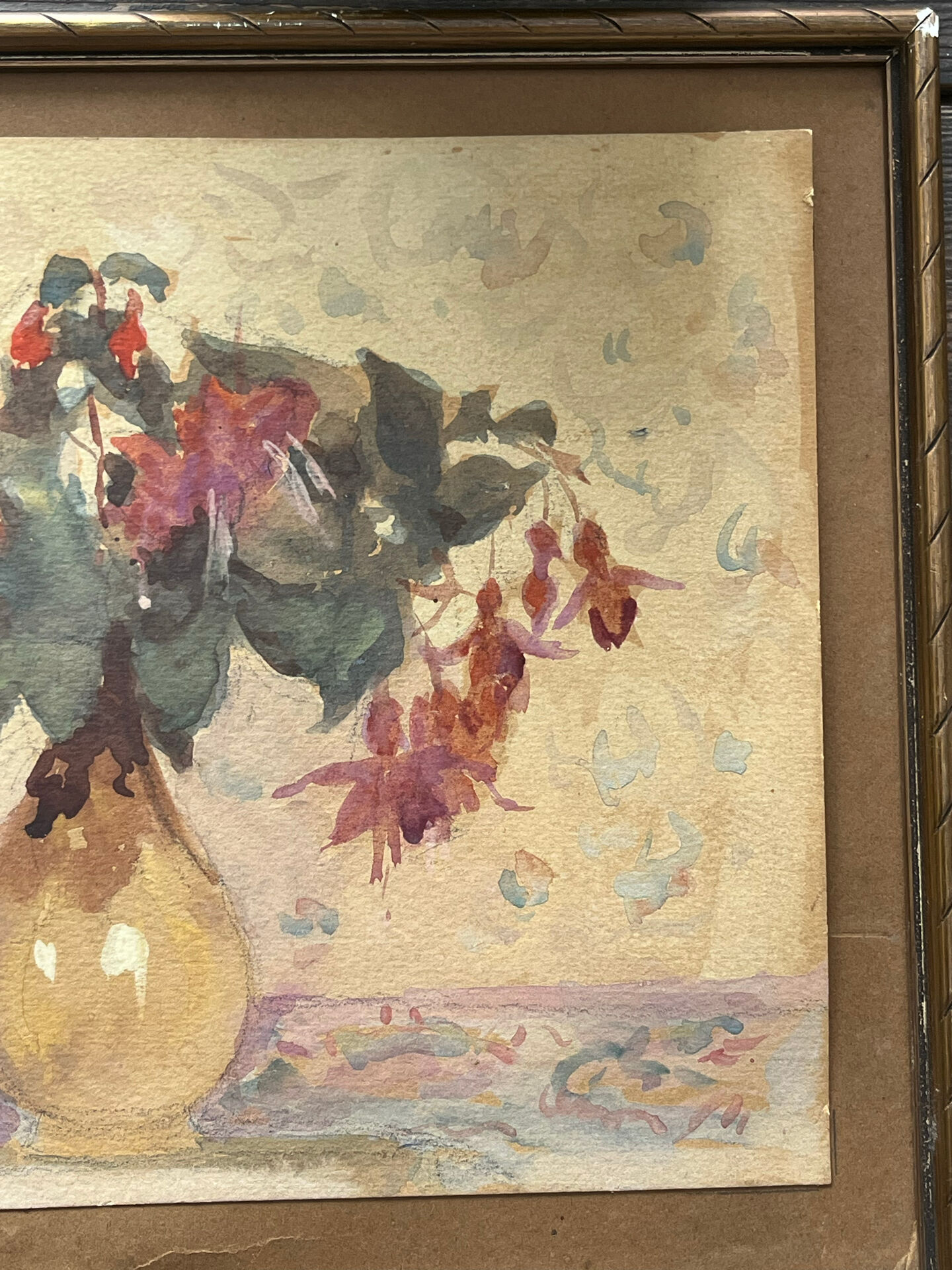 Ancient flower painting