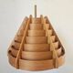 Rare Midcentury Large Wooden Pendant, Hans-Agne Jakobsson, Sweden, 1960s
