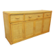 Vintage storage unit in rattan and woven rattan from the 1970s.