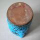 Old blue ceramic vase terracotta sea foam 22 cm living room office decoration