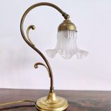 Table lamp in brass art deco tulip 1930