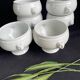 6 porcelain lion head soup bowls