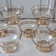 Lot de 7 coupes à champagne années 50