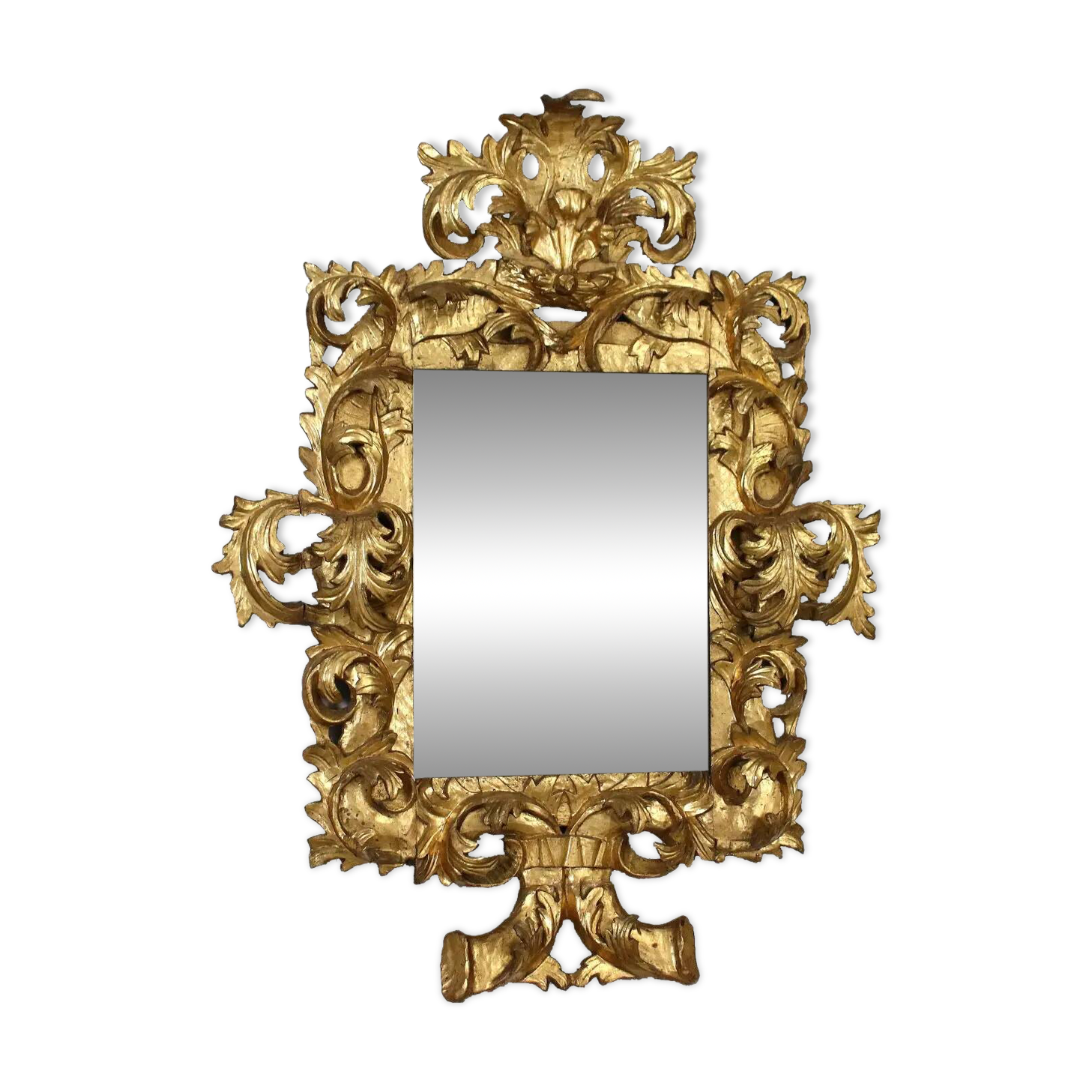 Baroque wooden mirror, Italy, 17th-18th century