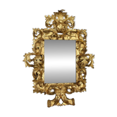 Baroque wooden mirror, Italy, 17th-18th century