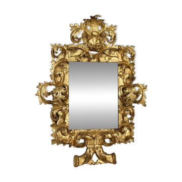 Baroque wooden mirror, Italy, 17th-18th century