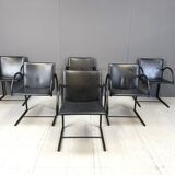 Vintage cirkel chairs by Metaform, 1980s, set of 6